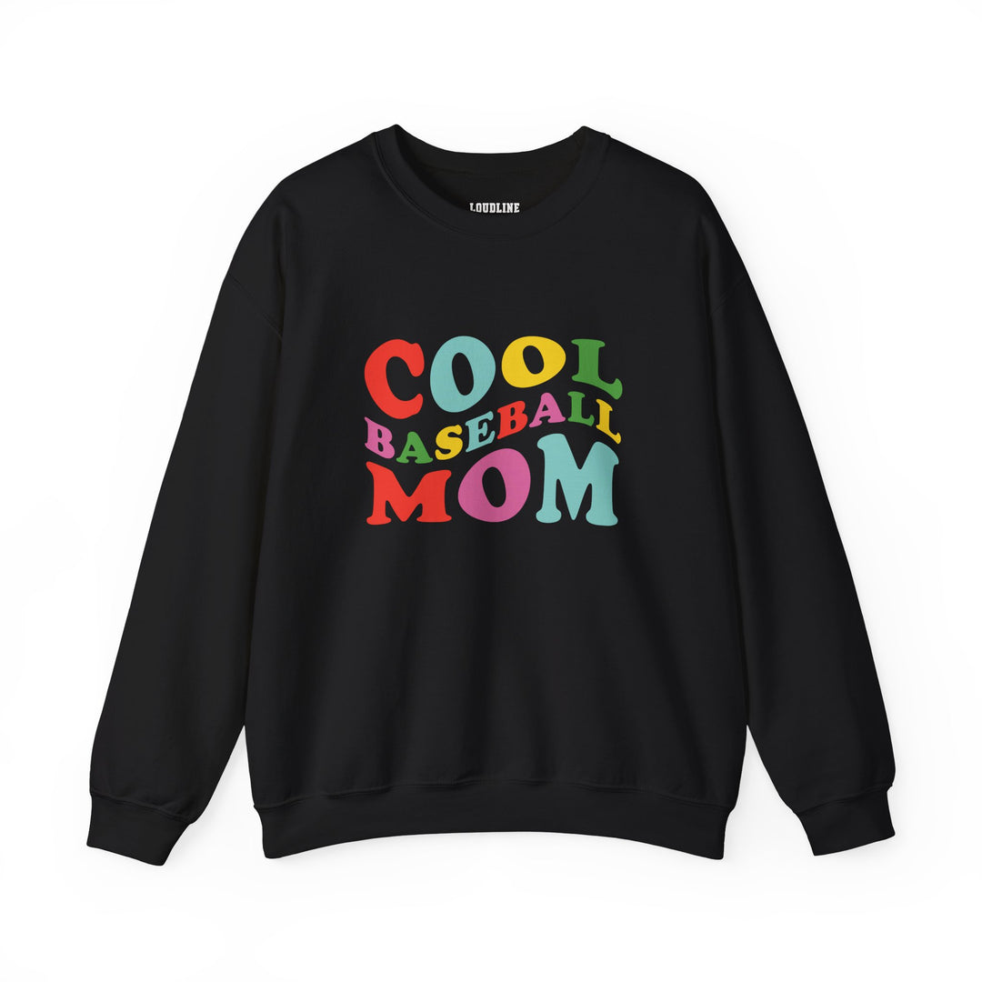 Cool Baseball Mom Unisex Adult Crewneck Sweatshirt