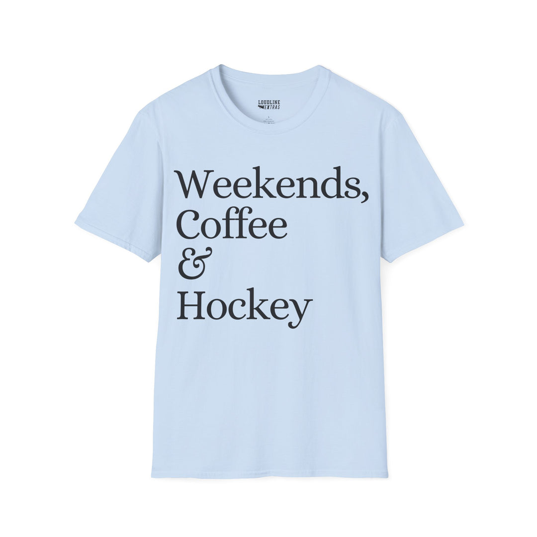 Weekends Coffee &amp; Hockey Unisex Adult T-Shirt