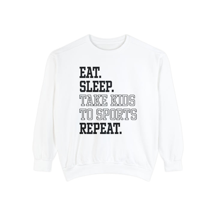 Eat Sleep Take Kids To Sports Repeat Unisex Adult Premium Crewneck Sweatshirt