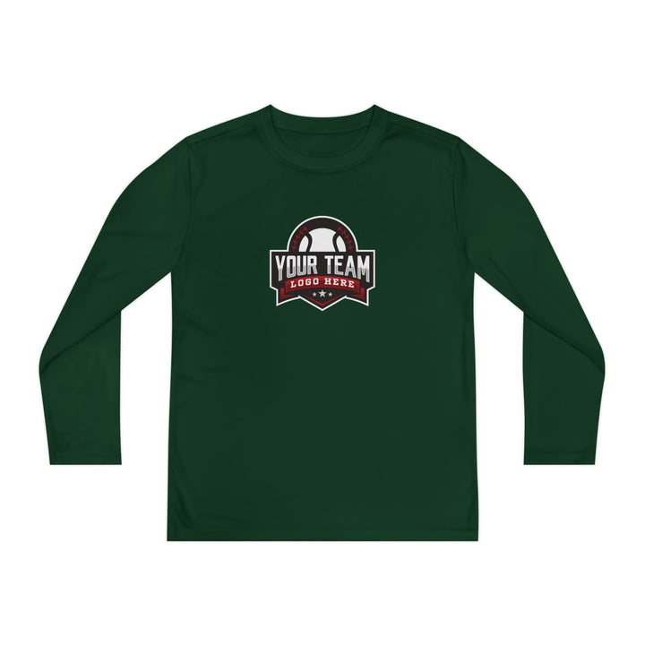 Unisex Youth Long Sleeve Moisture Wicking Shirt
