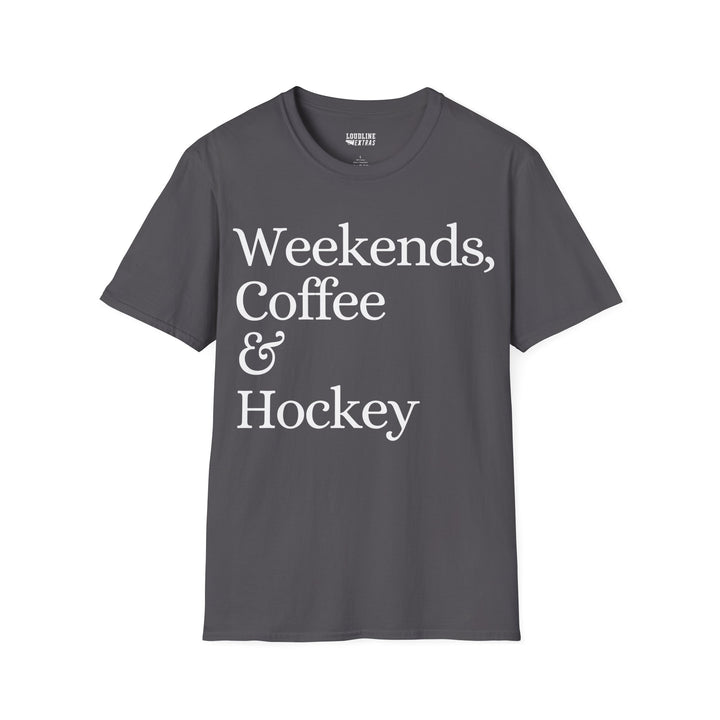 Weekends Coffee &amp; Hockey Unisex Adult T-Shirt