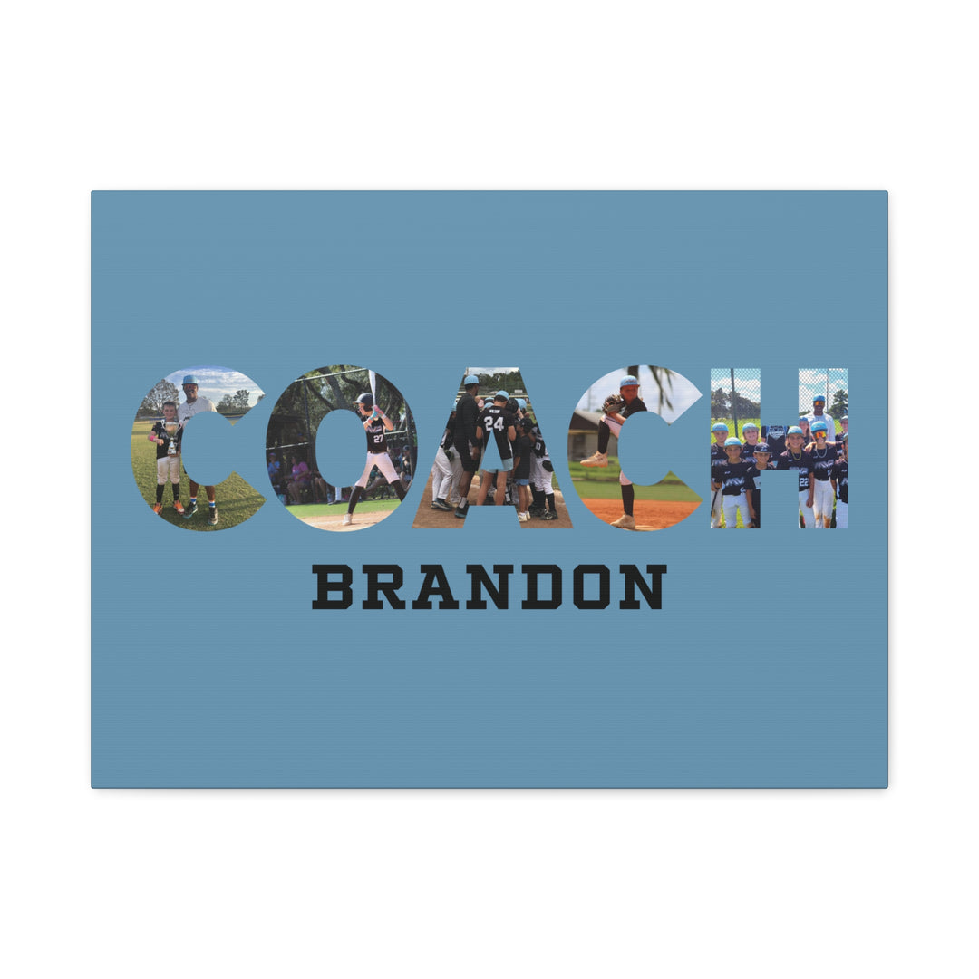 Coach Photo Letter Matte Canvas