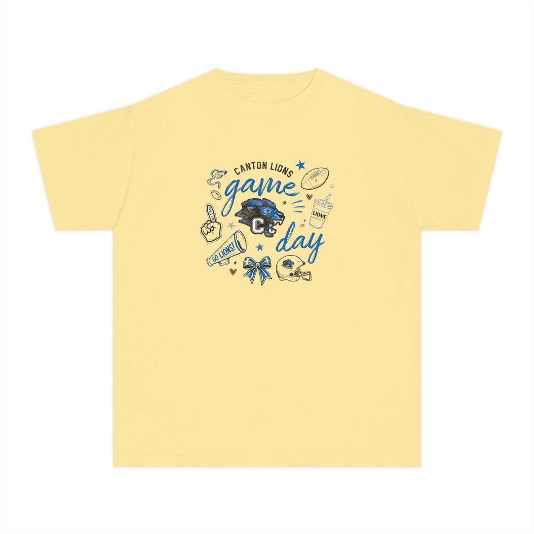 Canton Lions Football &amp; Cheer Unisex Youth Premium T-Shirt - Game Day Design