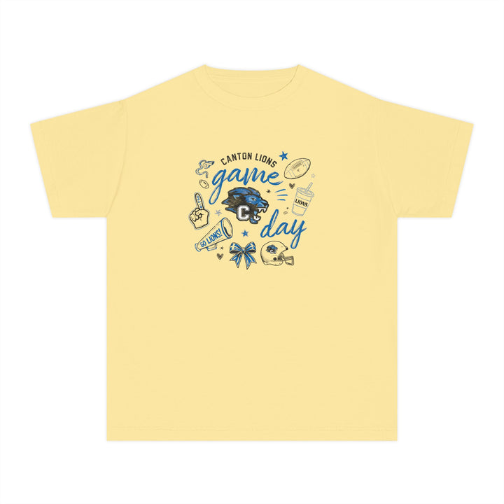 Canton Lions Football &amp; Cheer Unisex Youth Premium T-Shirt - Game Day Design