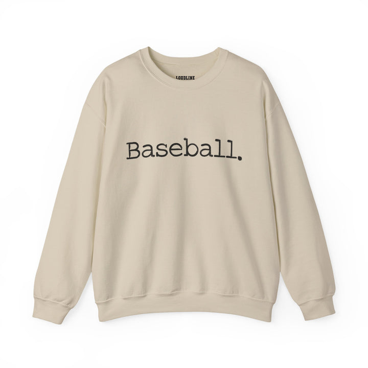 Typewriter Design Baseball Unisex Adult Crewneck Sweatshirt