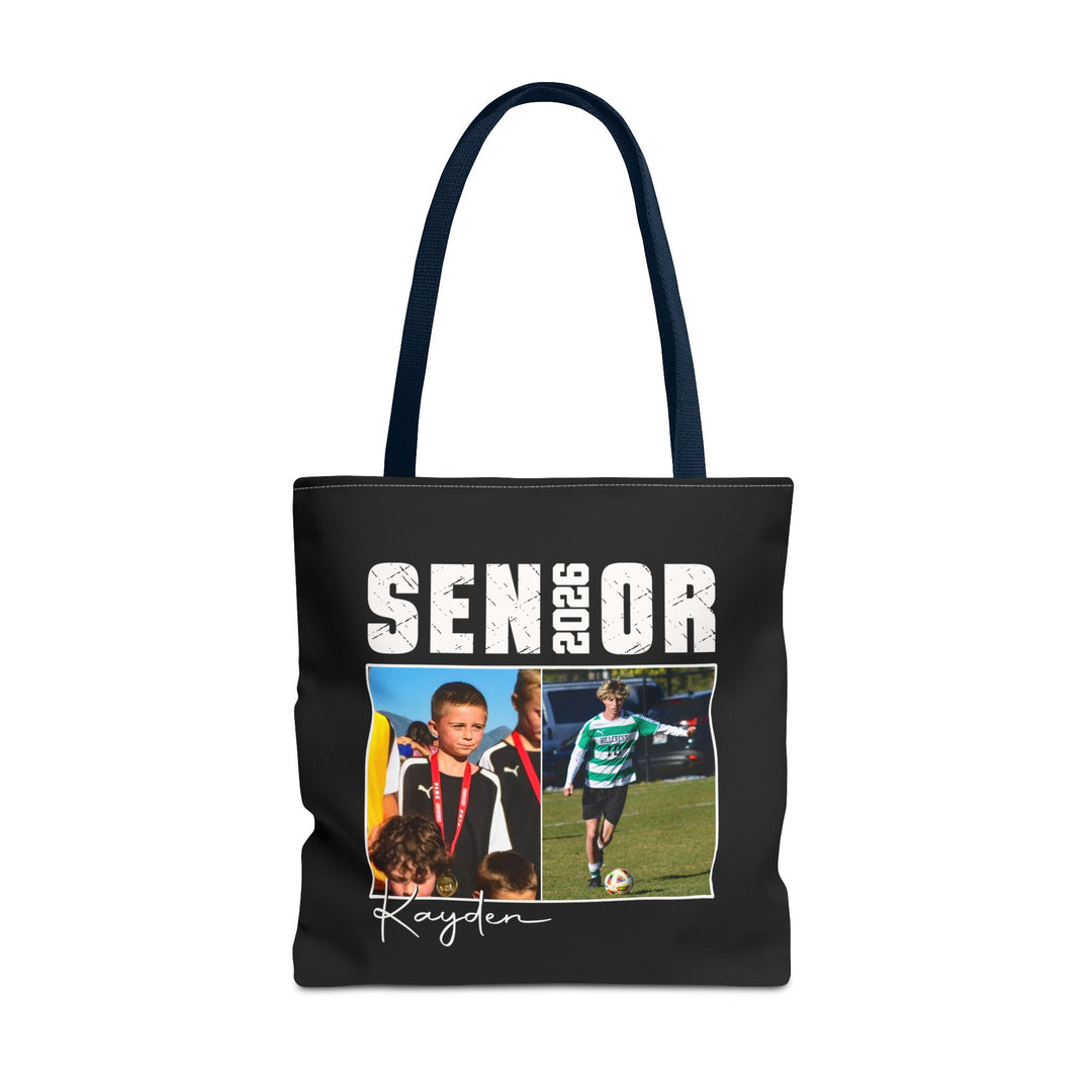Senior Then vs Now Photo &amp; Name Tote Bag