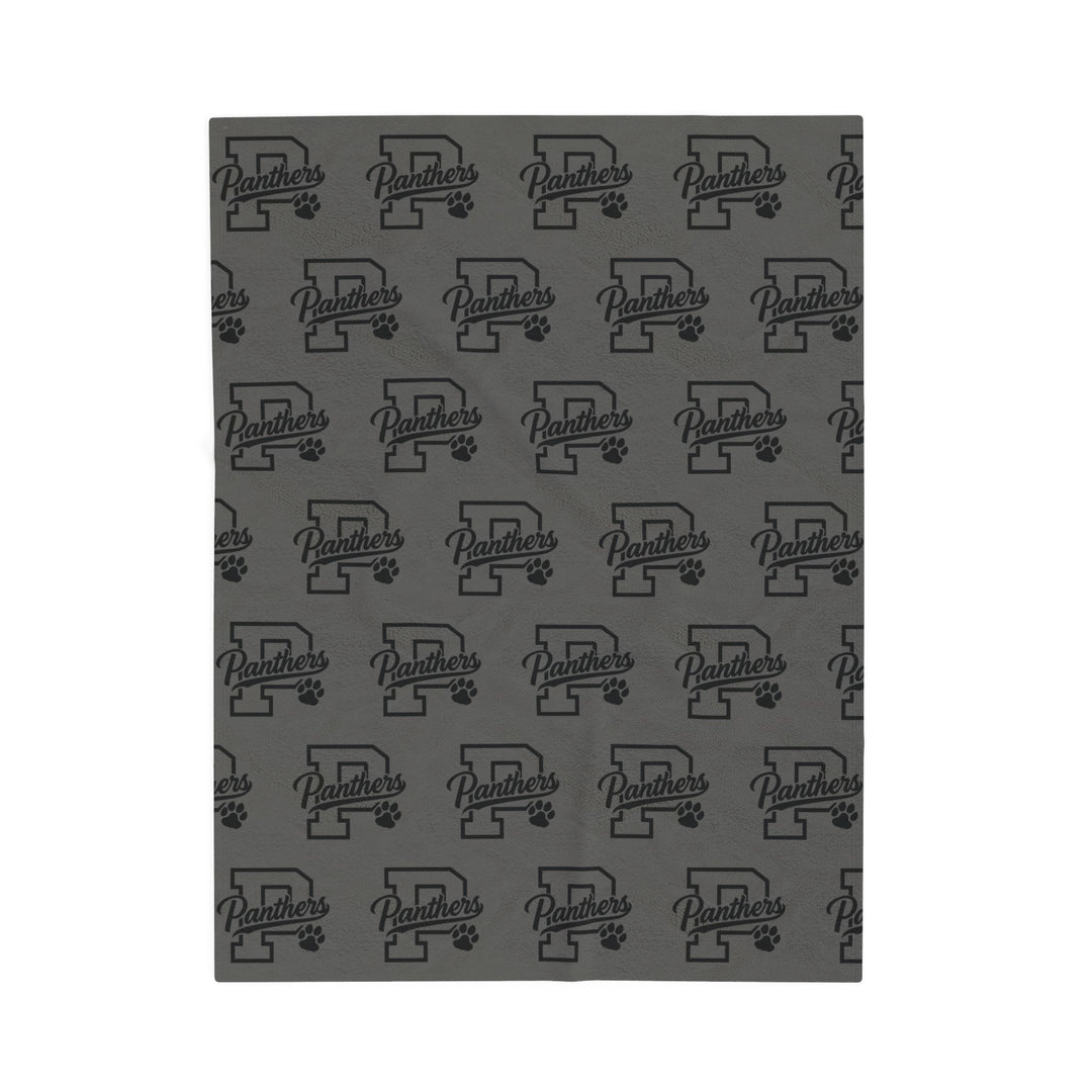 Crown Point Panthers Velveteen Plush Blanket