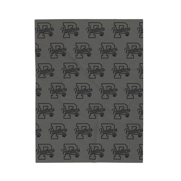 Crown Point Panthers Velveteen Plush Blanket