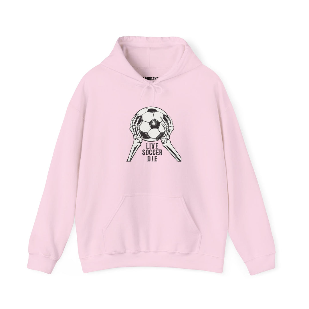 Live Soccer Die Unisex Adult Hooded Sweatshirt