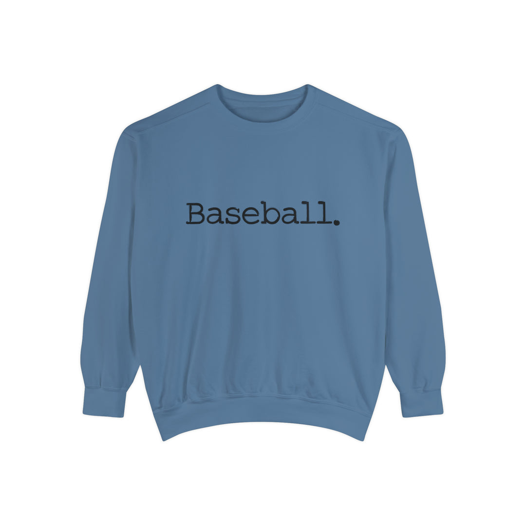 Typewriter Design Baseball Unisex Adult Premium Crewneck Sweatshirt