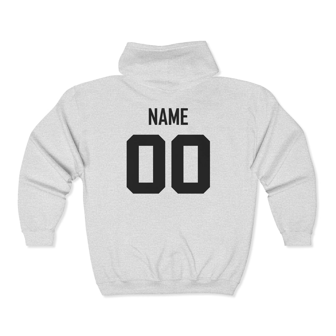 Canton Lions Football &amp; Cheer Unisex Adult Standard Full Zip Hooded Sweatshirt