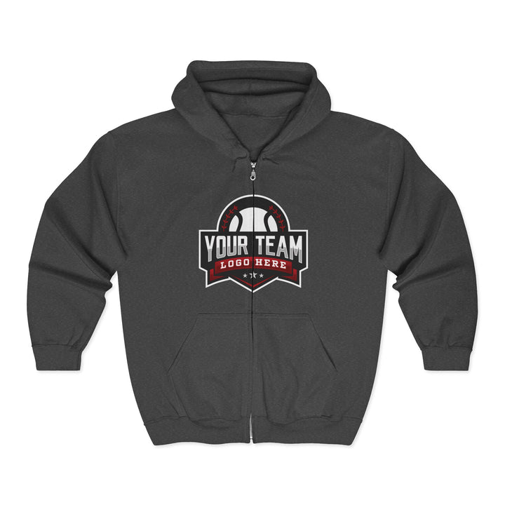 Unisex Adult Full Zip Hooded Sweatshirt - DTG