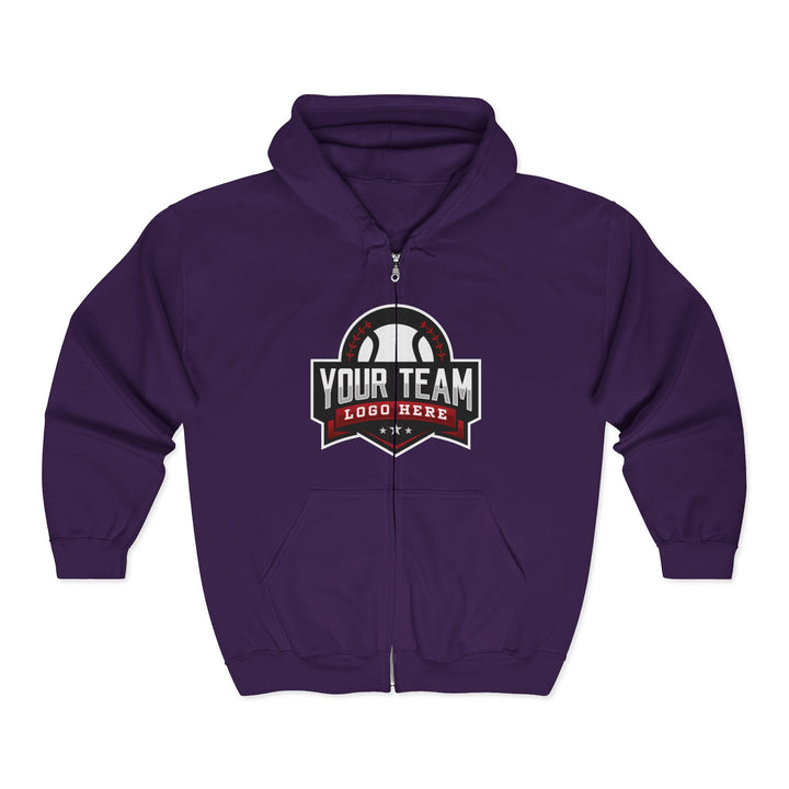 Unisex Adult Full Zip Hooded Sweatshirt - DTG