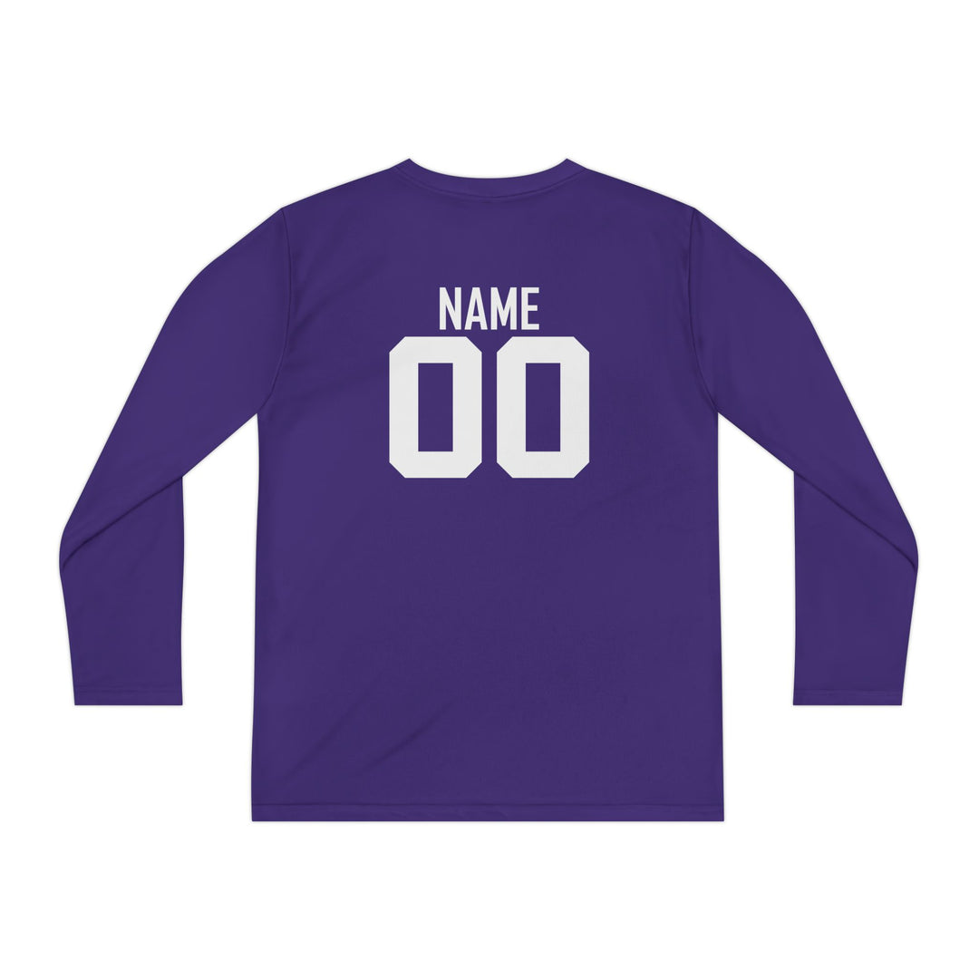 Unisex Youth Long Sleeve Moisture Wicking Shirt