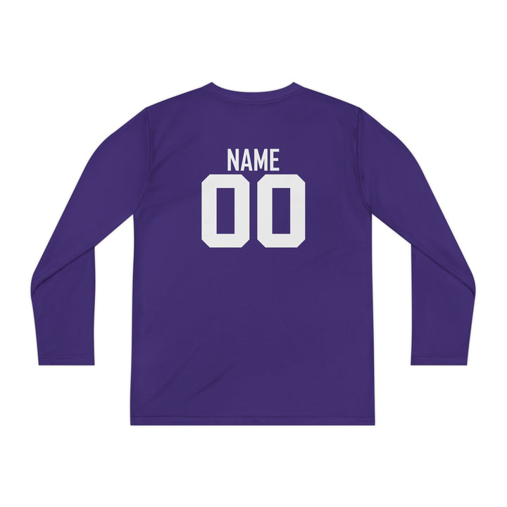 Unisex Youth Long Sleeve Moisture Wicking Shirt