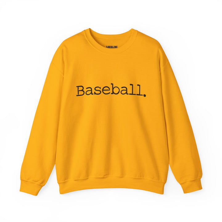 Typewriter Design Baseball Unisex Adult Crewneck Sweatshirt