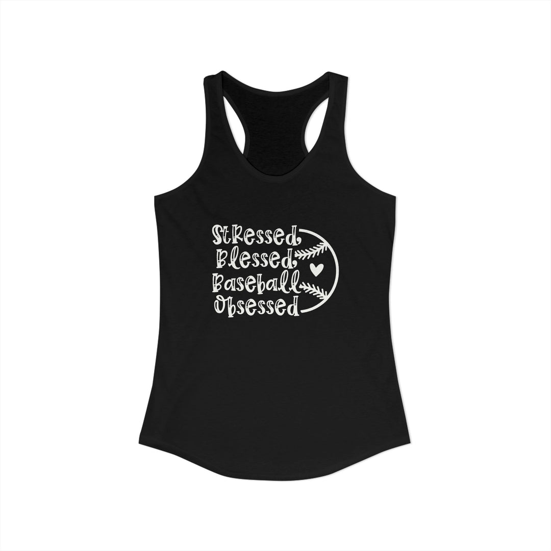 Stressed Blessed Baseball Obsessed Women&