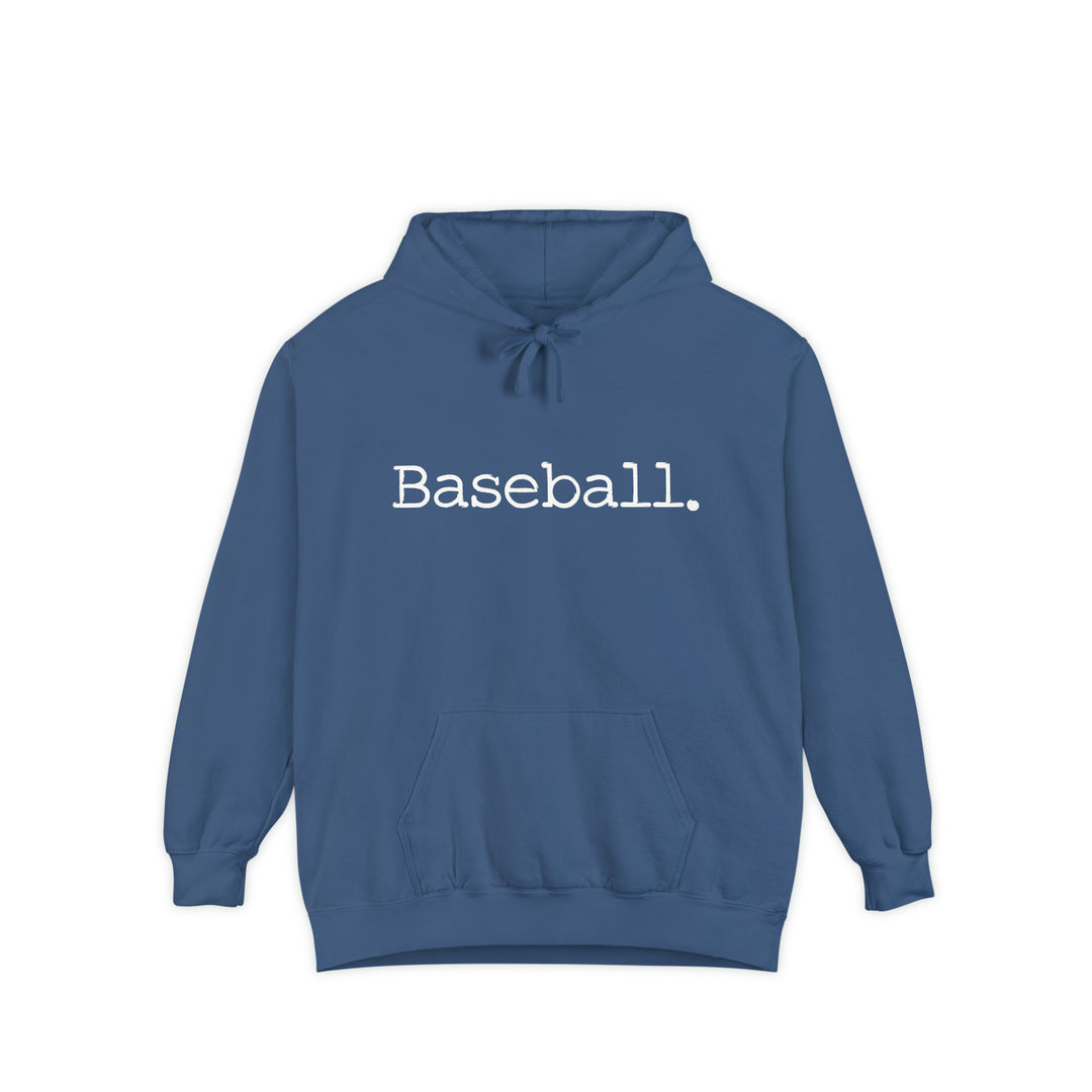 Typewriter Design Baseball Unisex Adult Premium Hooded Sweatshirt