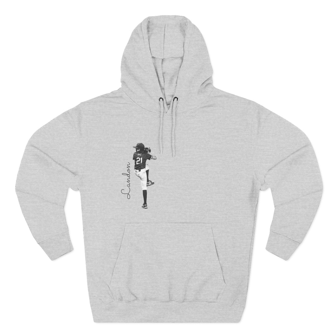 BW Picture w/Name Design - Premium Fleece Hoodie