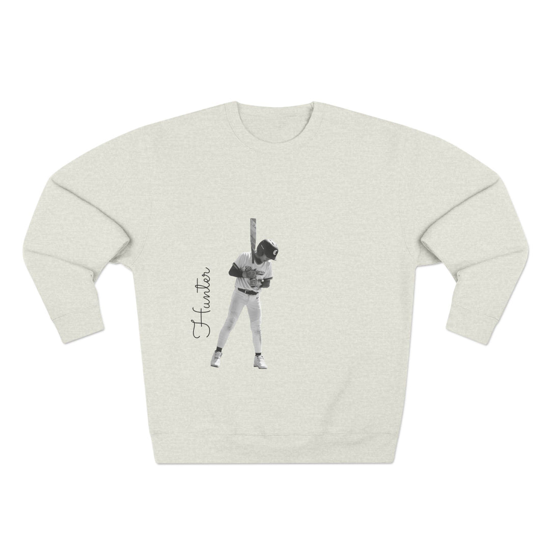 BW Picture w/Name Design - Unisex Adult Premium Crewneck