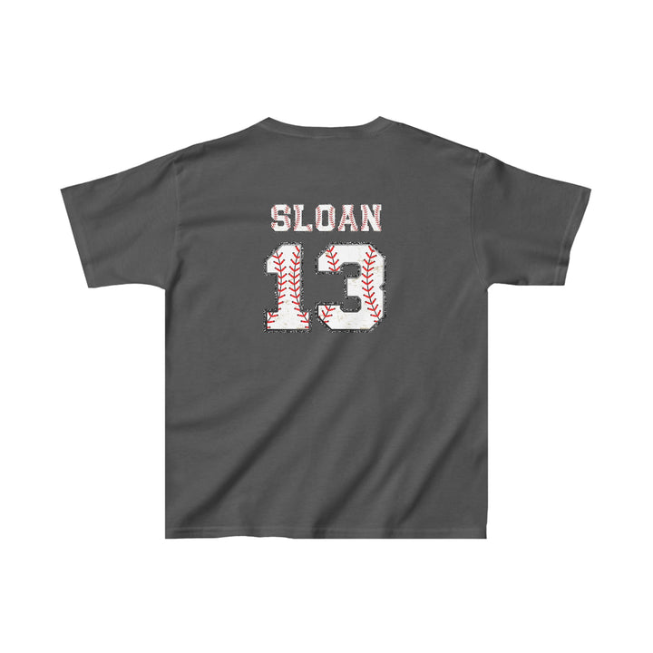 Iron Knights Youth Unisex T-Shirt w/Flag Design &amp; Name and Number on Back