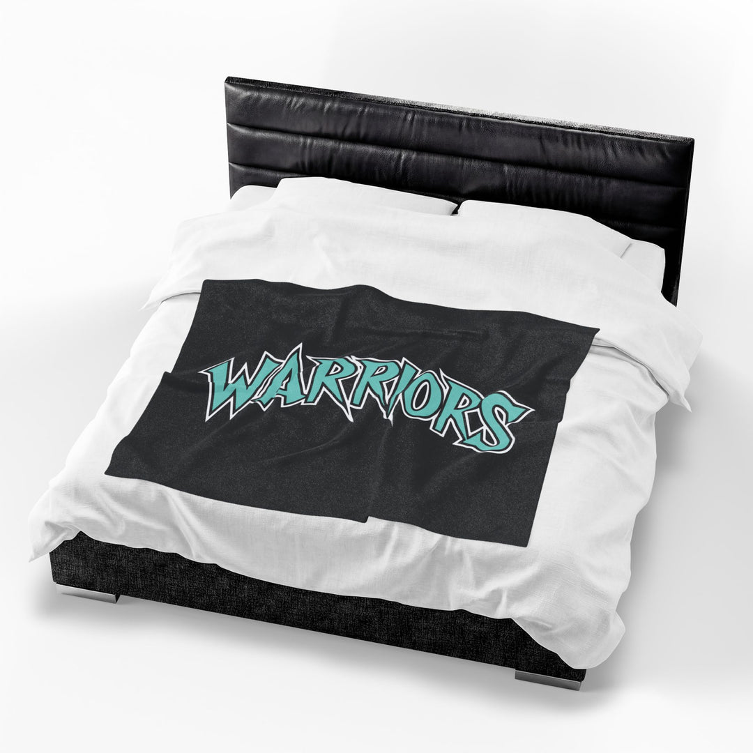 Warriors Velveteen Plush Blanket
