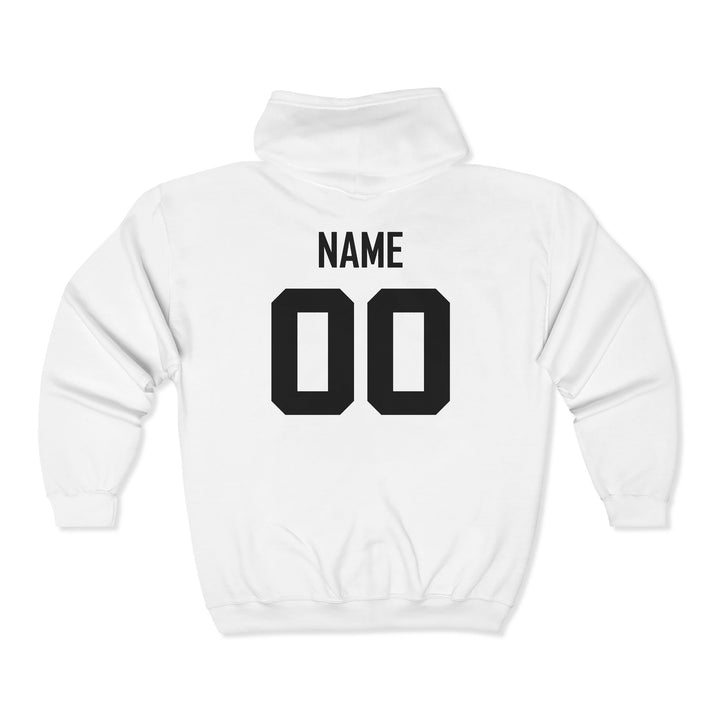Canton Lions Football &amp; Cheer Unisex Adult Standard Full Zip Hooded Sweatshirt