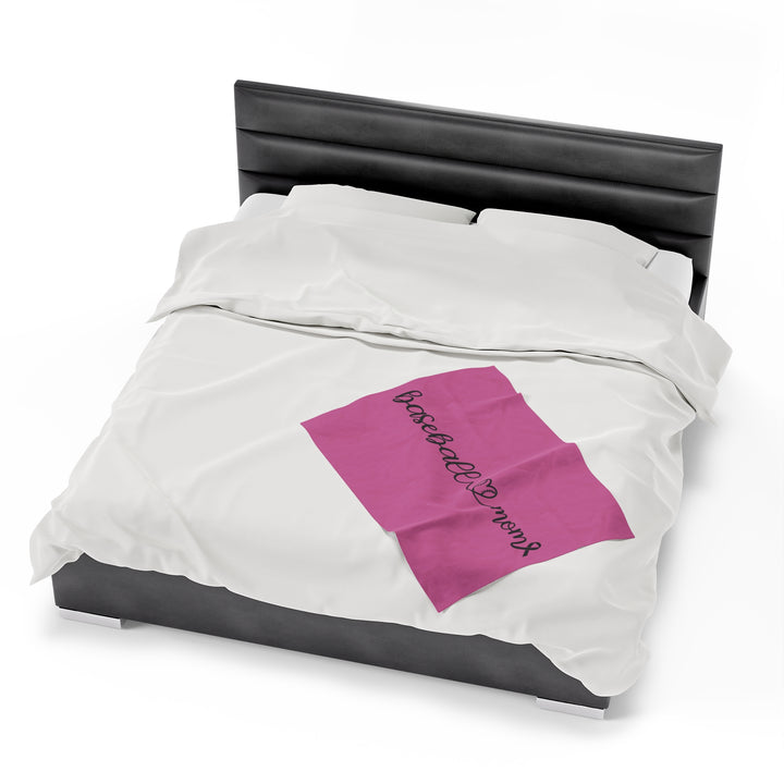 Cancer Collection Pick Your Sport Mom Ribbon &amp; Heart Plush Blanket