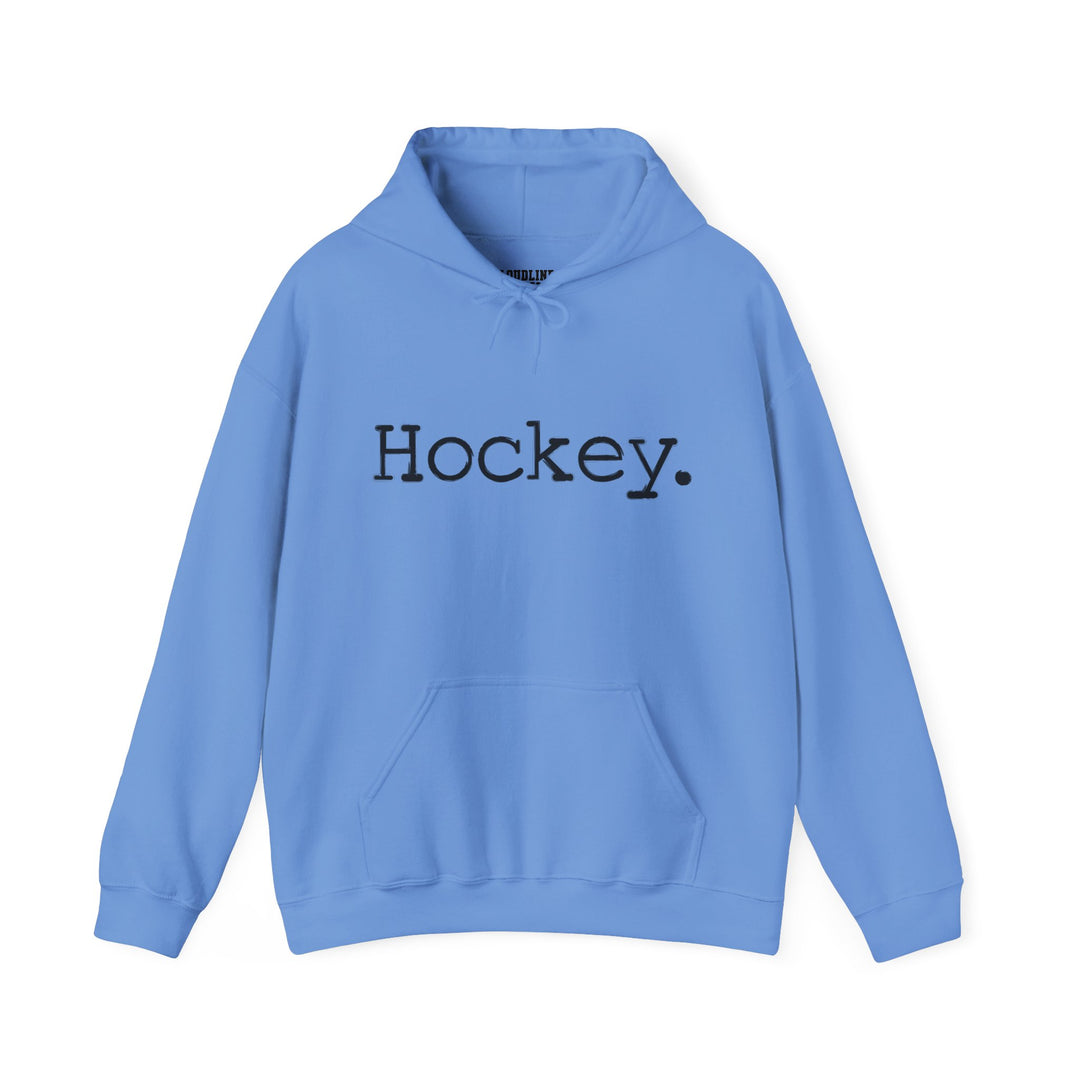 Typewriter Design Hockey Unisex Adult Hooded Sweatshirt