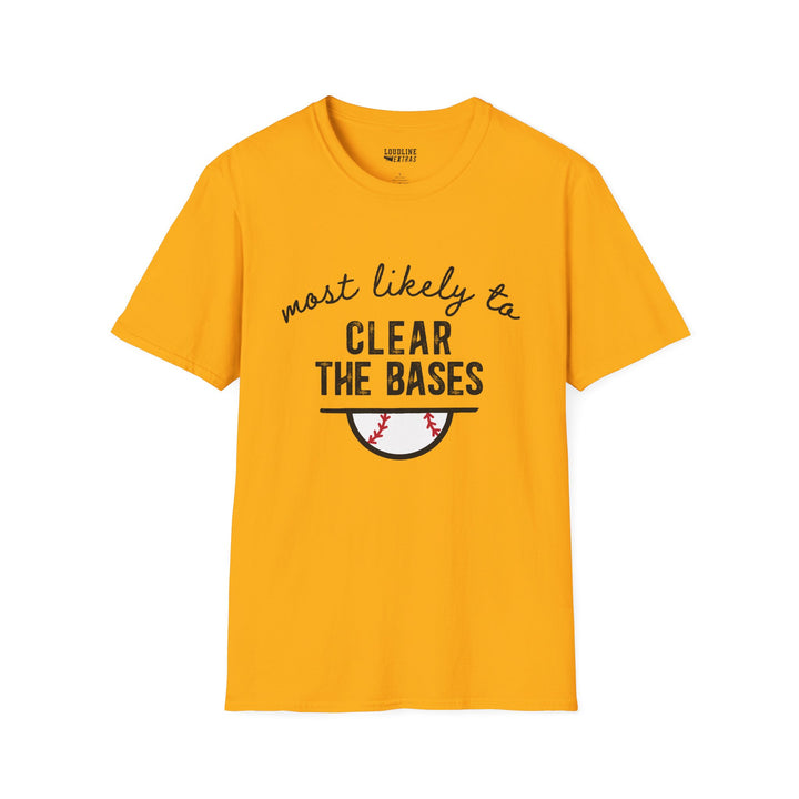 Most Likely To Baseball Unisex Adult T-Shirt