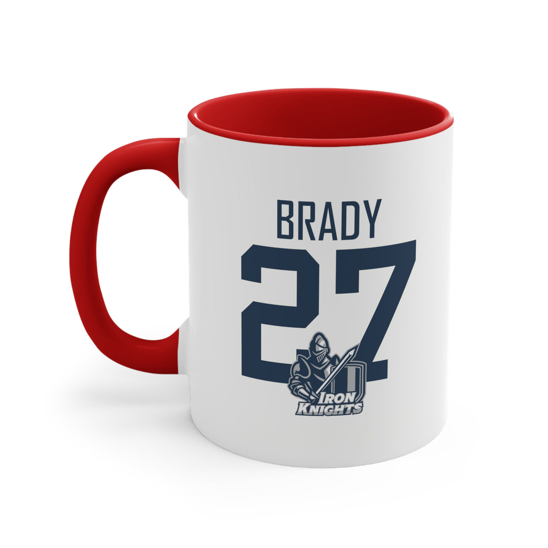 Iron Knights 11 oz Accent Mug - Last Name &amp; Knight Design