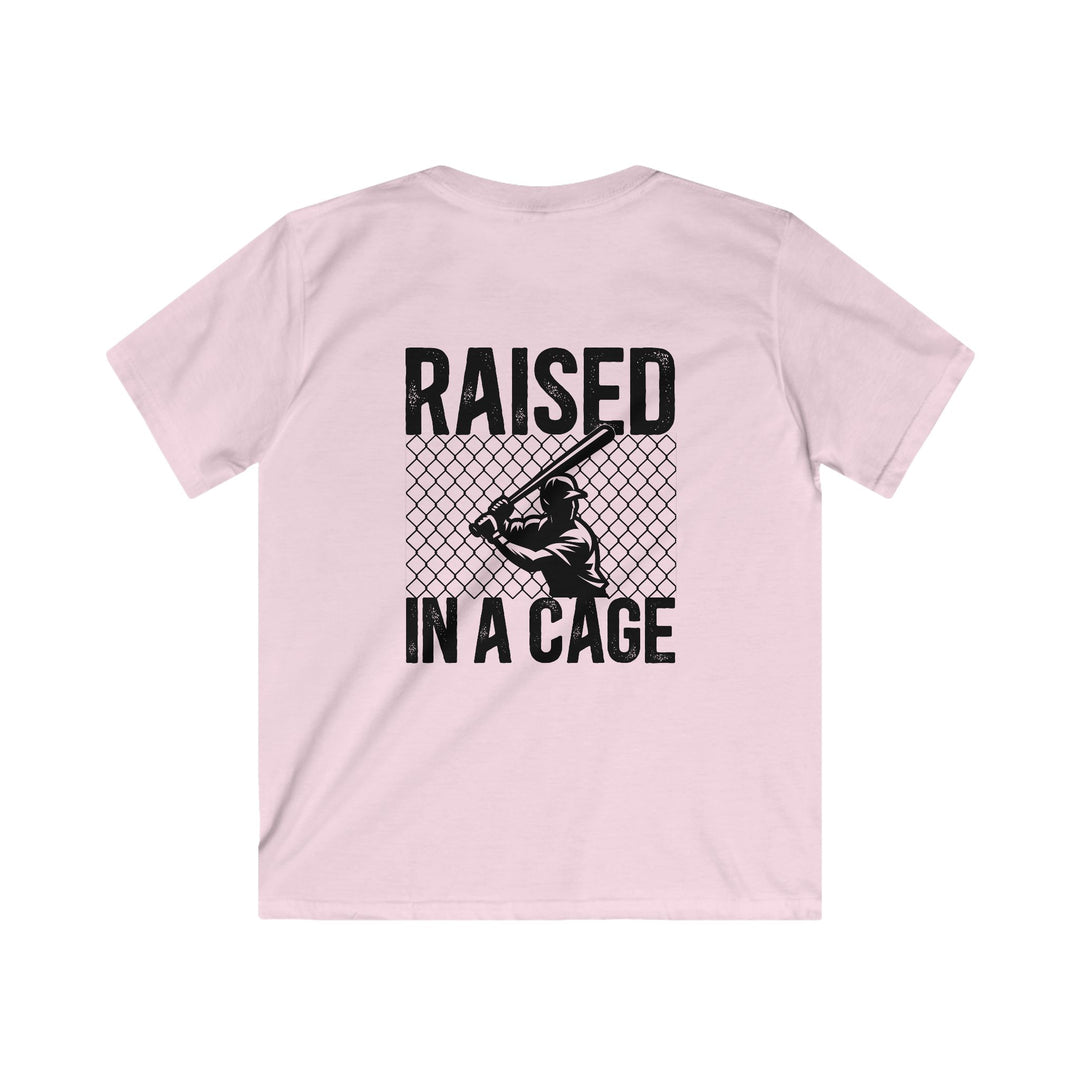 Raised in a Cage Baseball Unisex Youth T-Shirt