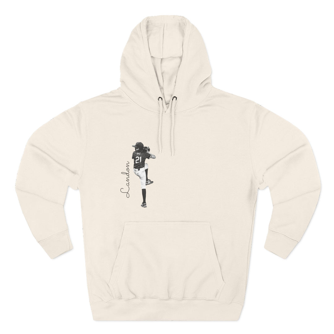 BW Picture w/Name Design - Premium Fleece Hoodie