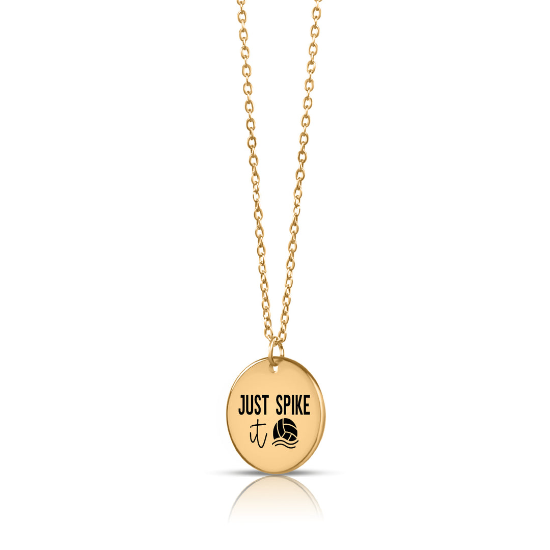 Just Spike It Volleyball Coin Necklace