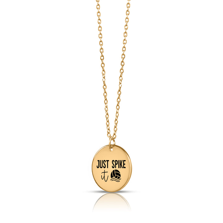 Just Spike It Volleyball Coin Necklace