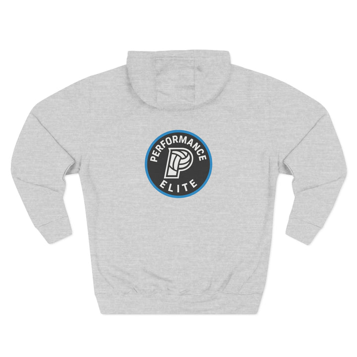 Performance Elite Unisex Adult Mid-Level Hooded Sweatshirt w/Front &amp; Back Logo