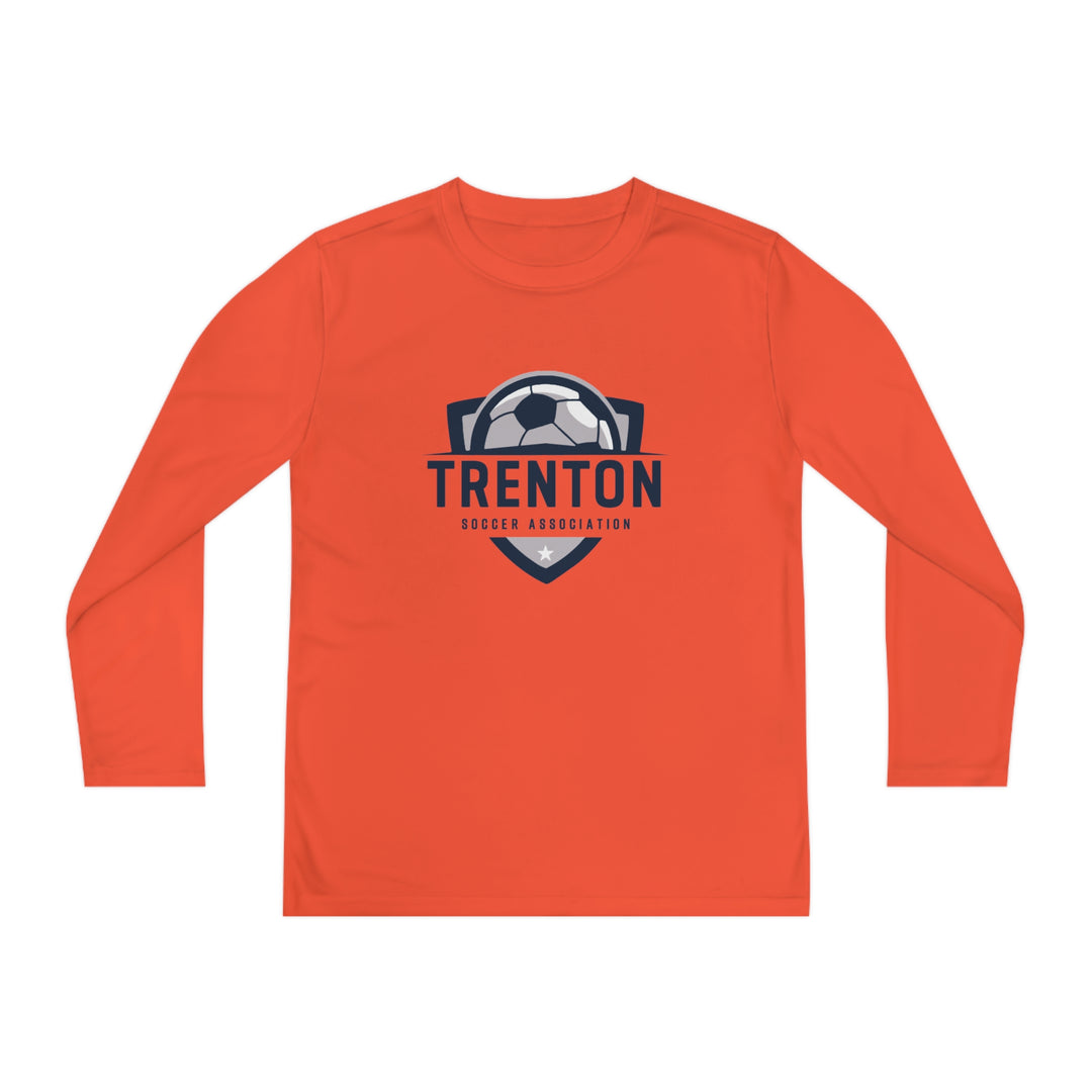 Trenton Soccer Association Unisex Youth Long Sleeve Competitor Moisture Wicking Shirt - Neon Colors
