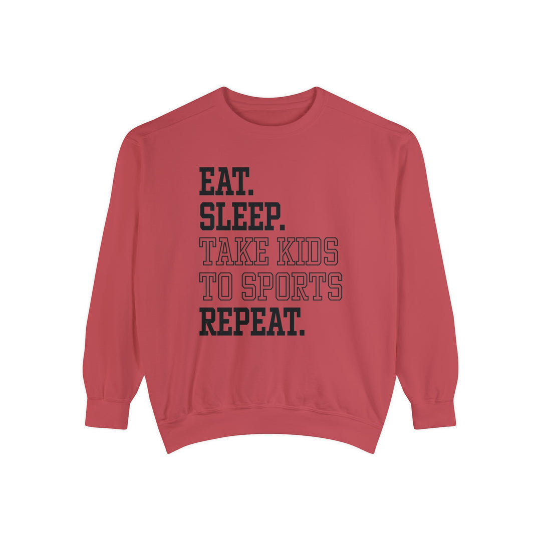 Eat Sleep Take Kids To Sports Repeat Unisex Adult Premium Crewneck Sweatshirt