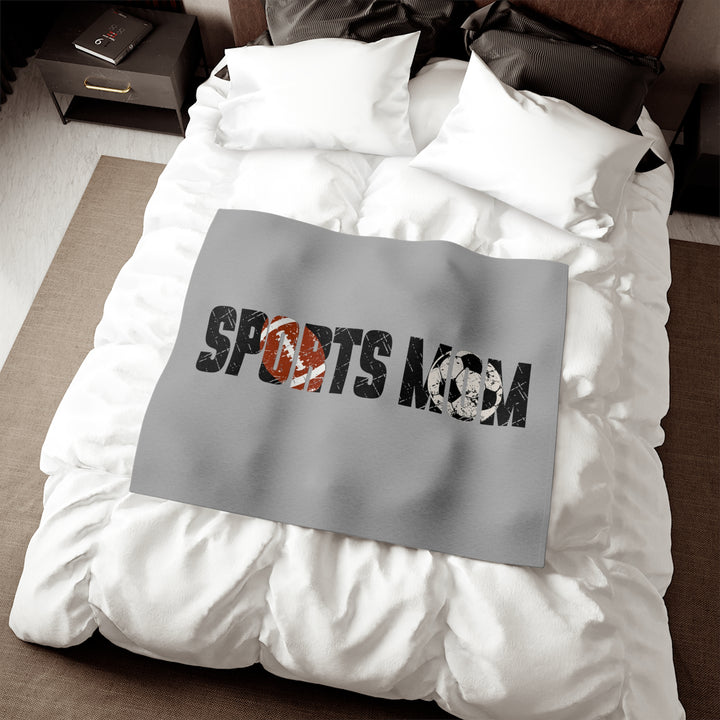 Sports Mom Sweatshirt Blanket