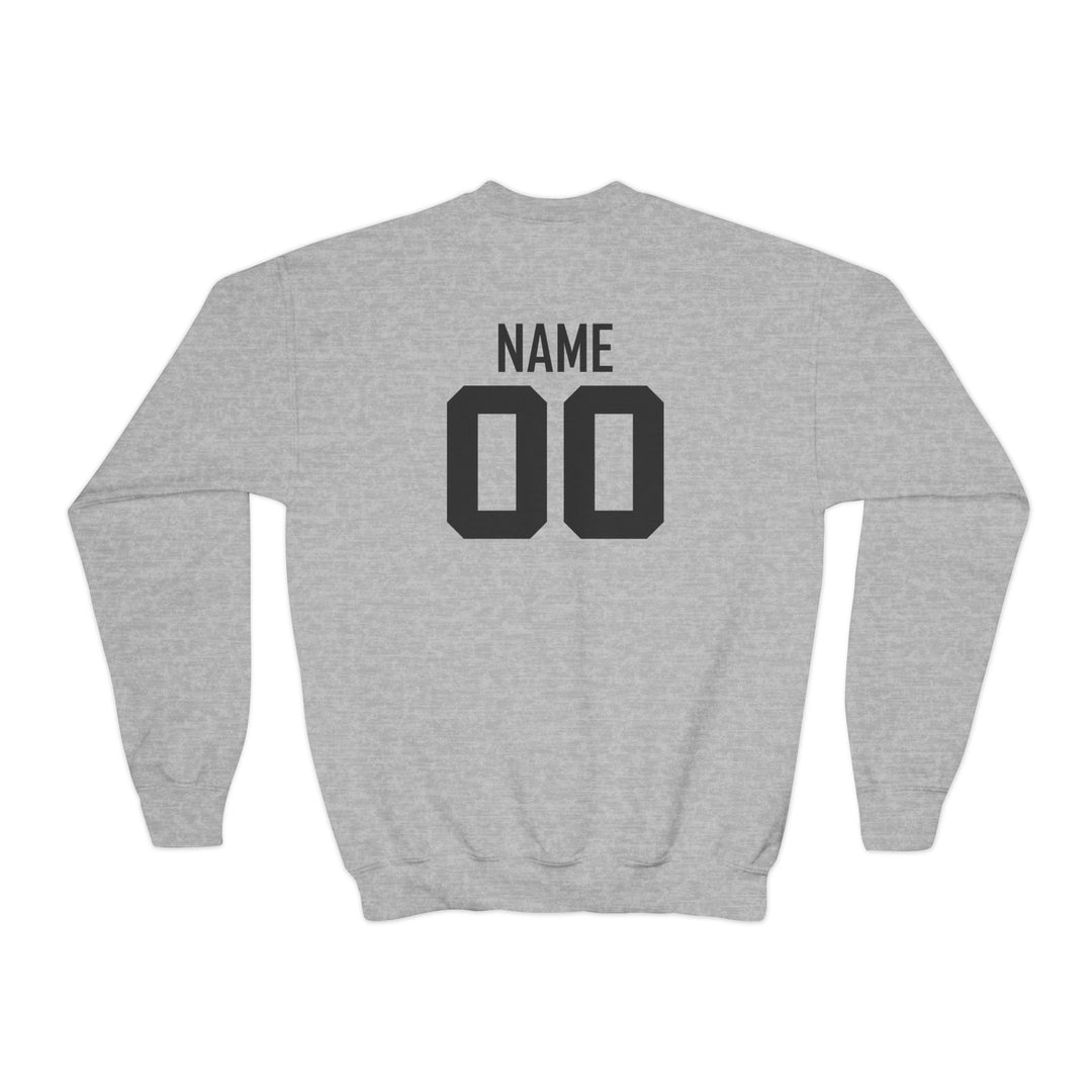 T-Black Dugout Unisex Youth Crewneck Sweatshirt - Front Design Only w/Optional Customization
