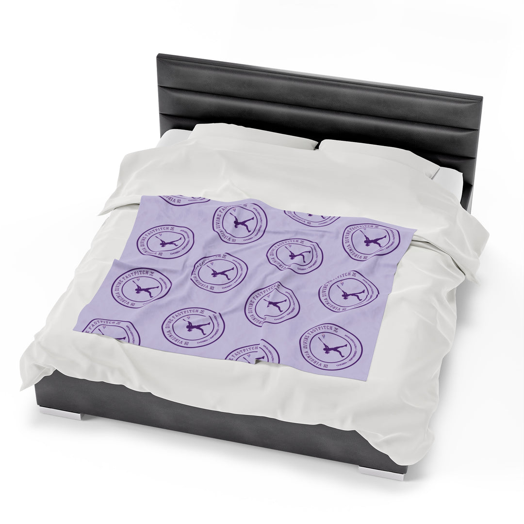 Virginia Divine Sports Velveteen Plush Blanket