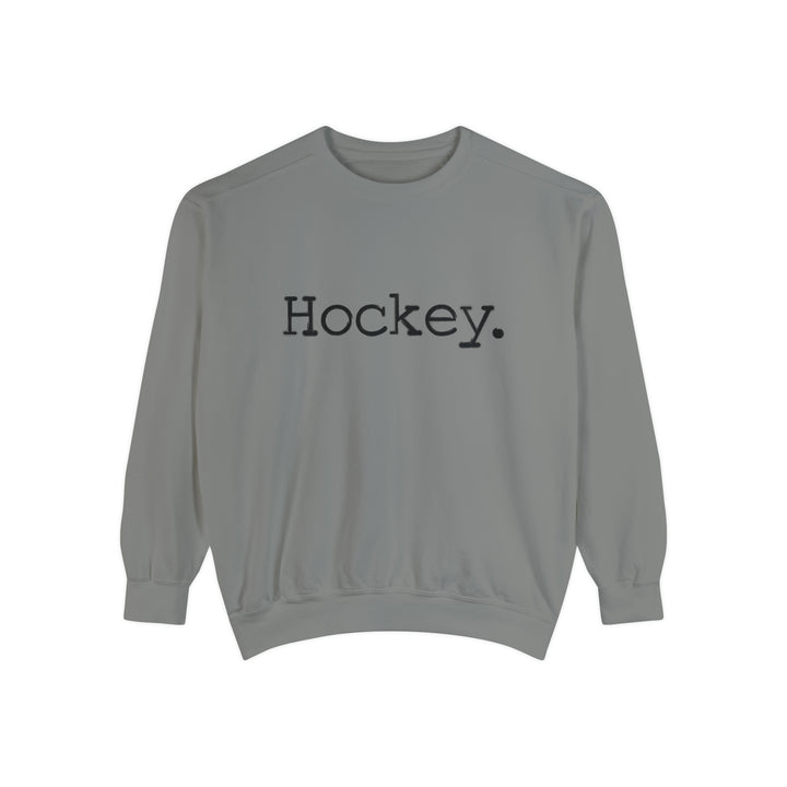 Typewriter Design Hockey Unisex Adult Premium Crewneck Sweatshirt