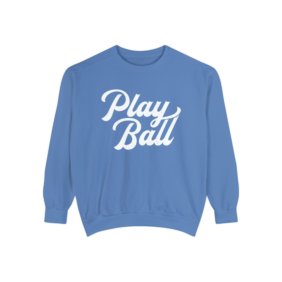Play Ball Baseball Unisex Adult Premium Crewneck Sweatshirt