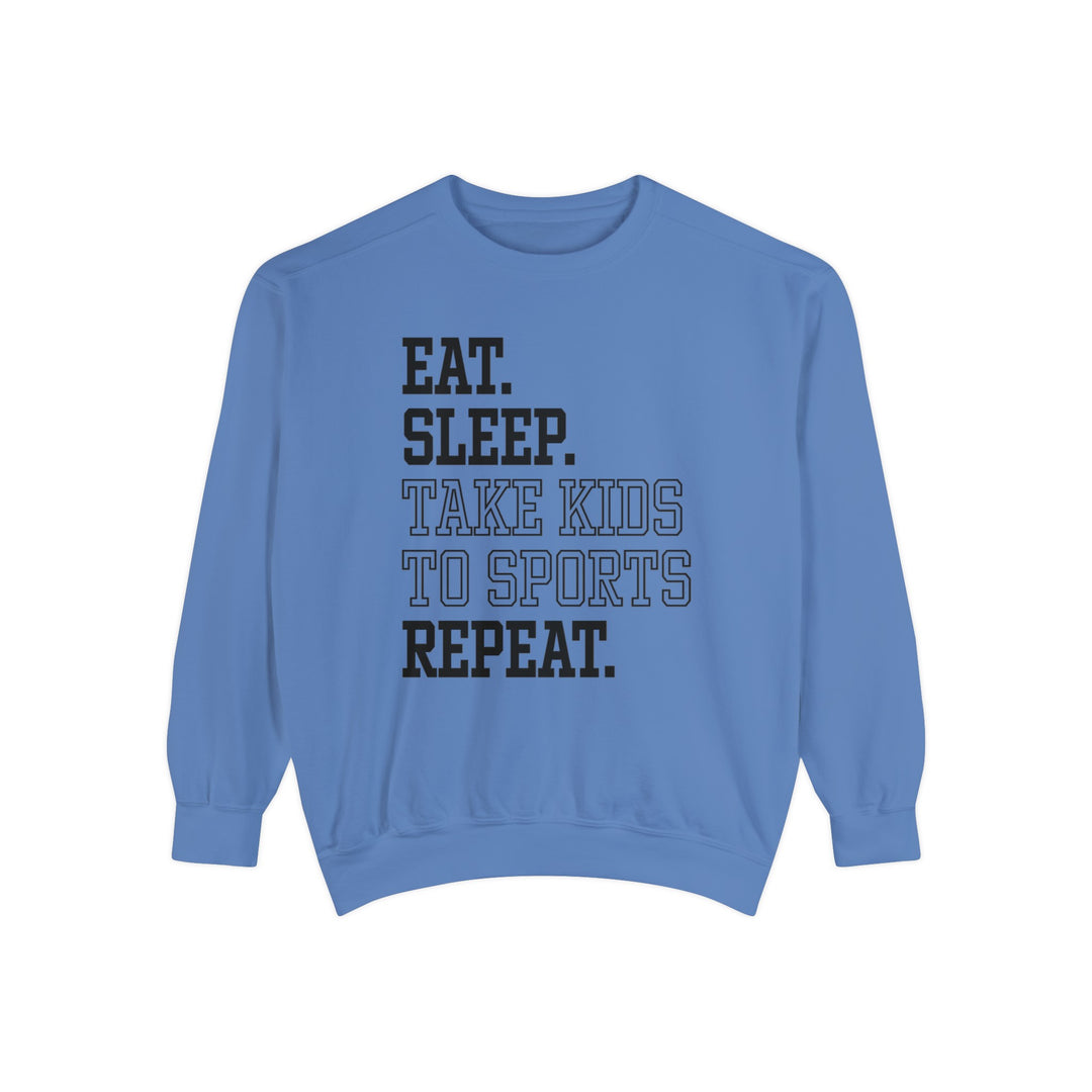 Eat Sleep Take Kids To Sports Repeat Unisex Adult Premium Crewneck Sweatshirt