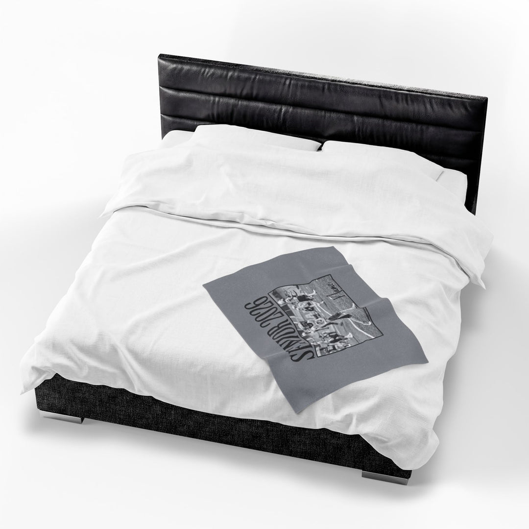 Senior Photo &amp; Name - Velveteen Plush Blanket