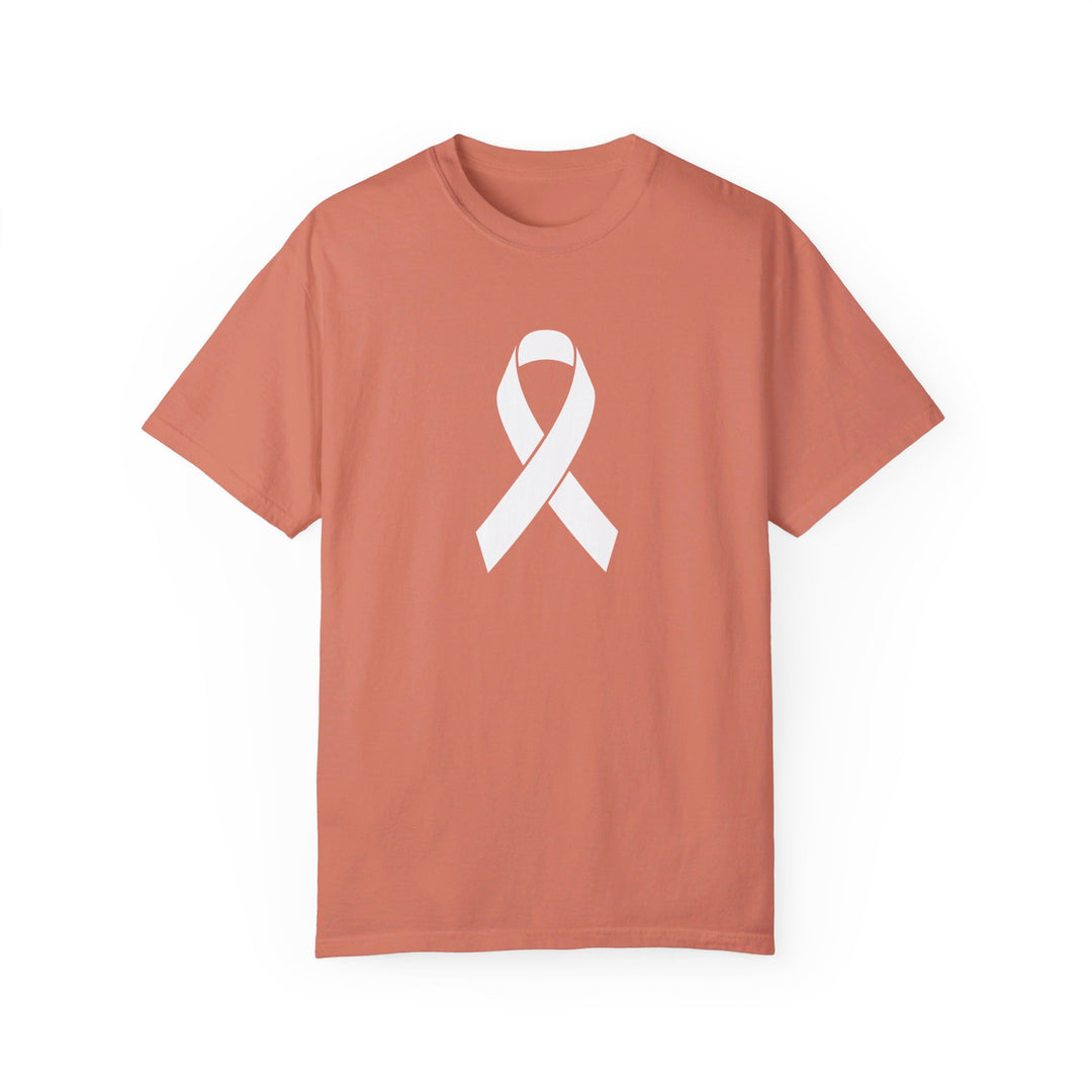 Cancer Ribbon Adult Unisex Premium T-Shirt