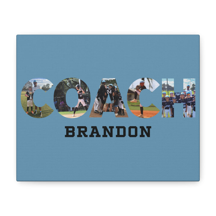Coach Photo Letter Matte Canvas