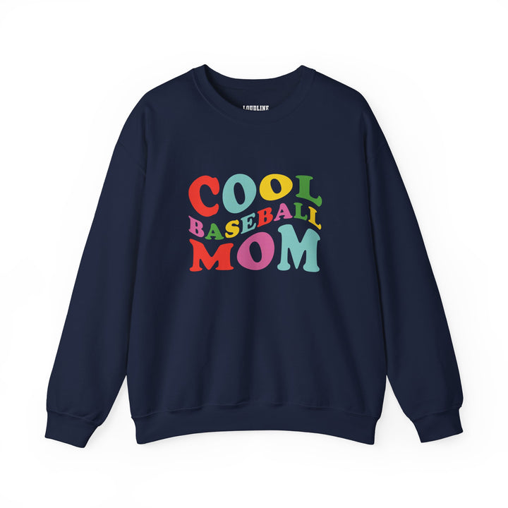 Cool Baseball Mom Unisex Adult Crewneck Sweatshirt