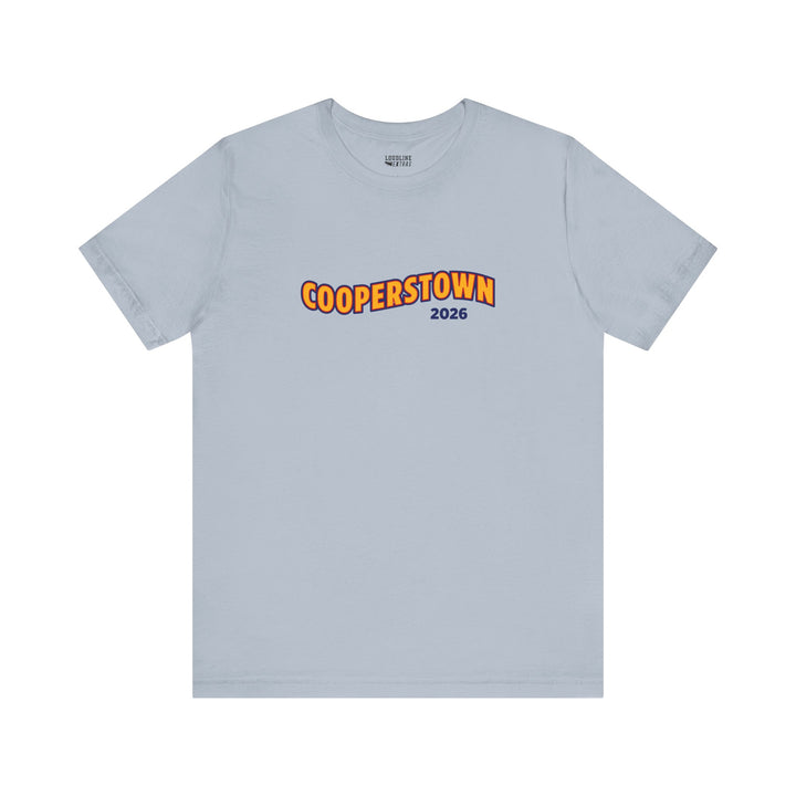 Cooperstown Picture Wavy Name Front &amp; Back Design - Unisex Adult T-Shirt