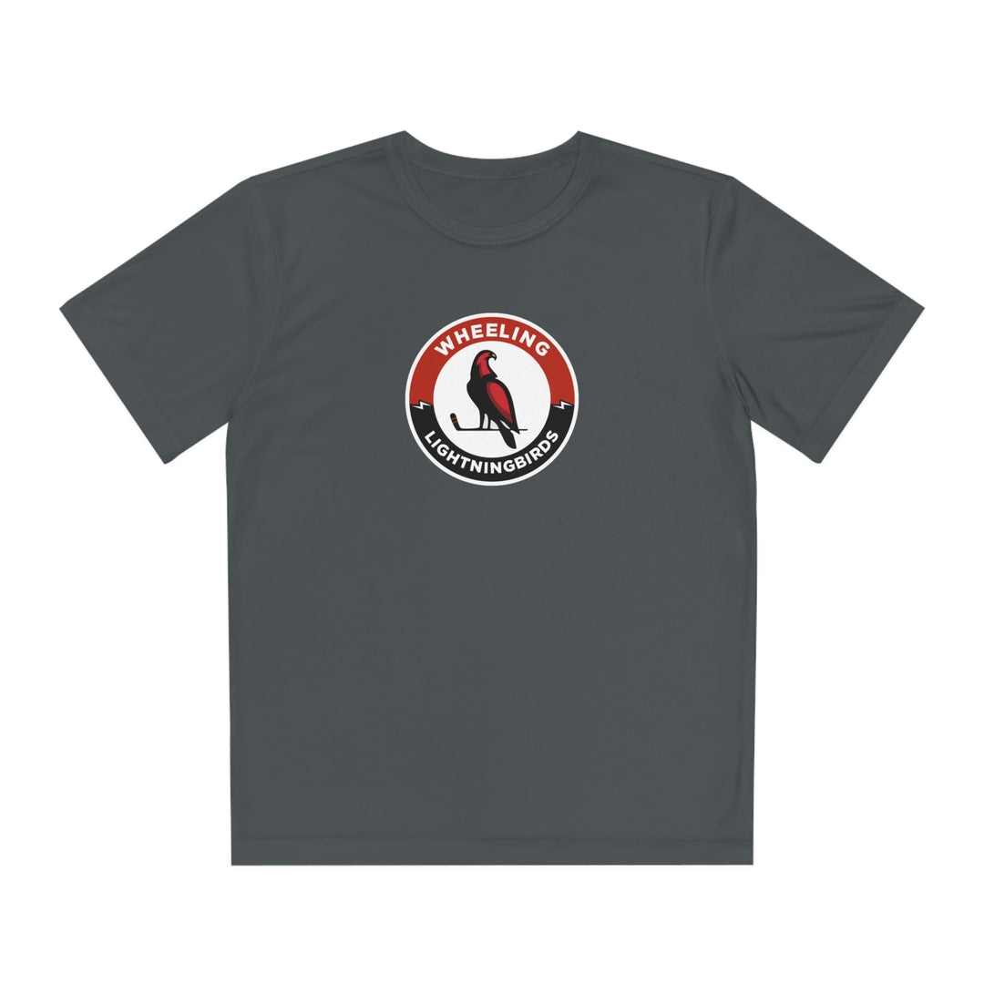 Wheeling Lightningbirds Unisex Youth Short Sleeve Competitor Moisture Wicking T-Shirt
